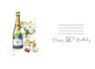 Picture of 50 TODAY CHAMPAGNE CARD
